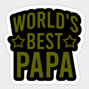 World's best papa Sticker